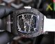 Richard Mille RM 061 Yohan Blake Black Carbon Fiber white Strap Replica Watch (2)_th.jpg